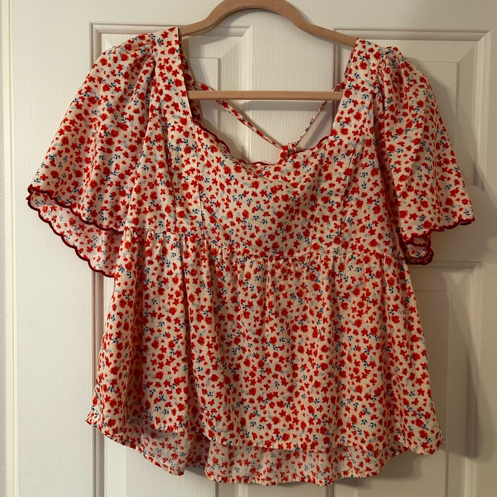 Old Navy floral blouse